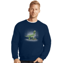 Load image into Gallery viewer, Shirts Crewneck Sweater, Unisex / Small / Navy Jurassic Toy