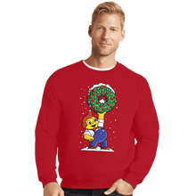 Load image into Gallery viewer, Daily_Deal_Shirts Crewneck Sweater, Unisex / Small / Red Festive Feast