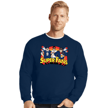 Load image into Gallery viewer, Daily_Deal_Shirts Crewneck Sweater, Unisex / Small / Navy Da Super Fans