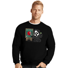 Load image into Gallery viewer, Daily_Deal_Shirts Crewneck Sweater, Unisex / Small / Black Ghostface Chart