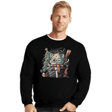 Load image into Gallery viewer, Shirts Crewneck Sweater, Unisex / Small / Black Meowgical Gift