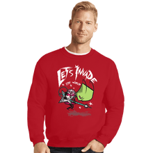 Load image into Gallery viewer, Shirts Crewneck Sweater, Unisex / Small / Red Zim Pilgrim