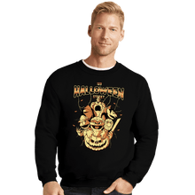 Load image into Gallery viewer, Daily_Deal_Shirts Crewneck Sweater, Unisex / Small / Black 123 Halloween Street