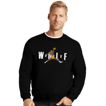 Load image into Gallery viewer, Shirts Crewneck Sweater, Unisex / Small / Black Air Wolf &#39;85
