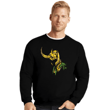 Load image into Gallery viewer, Shirts Crewneck Sweater, Unisex / Small / Black Prince of Mischief