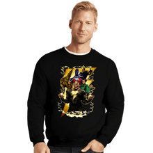 Load image into Gallery viewer, Daily_Deal_Shirts Crewneck Sweater, Unisex / Small / Black Pumped Thunder