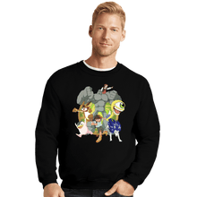 Load image into Gallery viewer, Daily_Deal_Shirts Crewneck Sweater, Unisex / Small / Black Vintage Monster Rancher