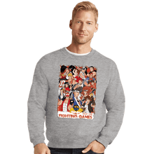 Load image into Gallery viewer, Daily_Deal_Shirts Crewneck Sweater, Unisex / Small / Sports Grey SNK Fight