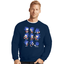 Load image into Gallery viewer, Secret_Shirts Crewneck Sweater, Unisex / Small / Navy Hedgehog!