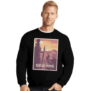Shirts Crewneck Sweater, Unisex / Small / Black The Future Of Moisture Farming