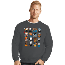 Load image into Gallery viewer, Daily_Deal_Shirts Crewneck Sweater, Unisex / Small / Charcoal The Horror Kittens