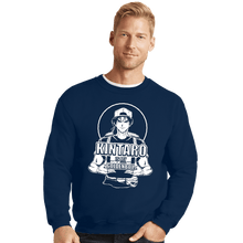 Load image into Gallery viewer, Daily_Deal_Shirts Crewneck Sweater, Unisex / Small / Navy Kintaro Is My Goldenboy
