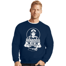 Load image into Gallery viewer, Daily_Deal_Shirts Crewneck Sweater, Unisex / Small / Navy Kintaro Is My Goldenboy