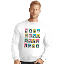 Load image into Gallery viewer, Daily_Deal_Shirts Crewneck Sweater, Unisex / Small / White Slayer Faces