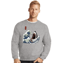 Load image into Gallery viewer, Secret_Shirts Crewneck Sweater, Unisex / Small / Sports Grey The Great White Off Amity