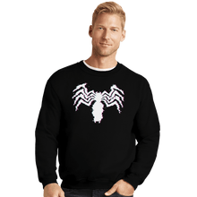 Load image into Gallery viewer, Shirts Crewneck Sweater, Unisex / Small / Black Glitch Symbiote