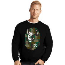 Load image into Gallery viewer, Shirts Crewneck Sweater, Unisex / Small / Black A Bathing Oozaru