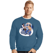 Load image into Gallery viewer, Shirts Crewneck Sweater, Unisex / Small / Indigo Blue School Brawl