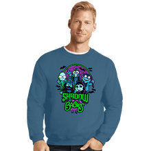 Load image into Gallery viewer, Shirts Crewneck Sweater, Unisex / Small / Indigo Blue Shadow Babies