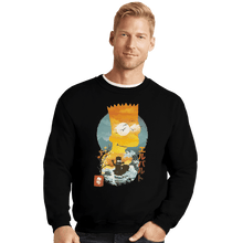 Load image into Gallery viewer, Shirts Crewneck Sweater, Unisex / Small / Black Bart Ukiyoe