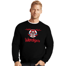 Load image into Gallery viewer, Shirts Crewneck Sweater, Unisex / Small / Black Wendigo's