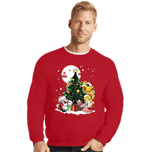 Load image into Gallery viewer, Daily_Deal_Shirts Crewneck Sweater, Unisex / Small / Red Super Christmas