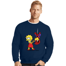 Load image into Gallery viewer, Daily_Deal_Shirts Crewneck Sweater, Unisex / Small / Navy Ugh