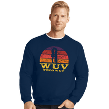 Load image into Gallery viewer, Daily_Deal_Shirts Crewneck Sweater, Unisex / Small / Navy Twoo Wuv