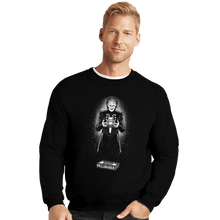 Load image into Gallery viewer, Daily_Deal_Shirts Crewneck Sweater, Unisex / Small / Black Glow In The Dark Hellraiser