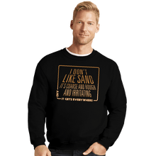 Load image into Gallery viewer, Secret_Shirts Crewneck Sweater, Unisex / Small / Black Bad Sand Feels