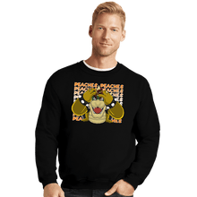 Load image into Gallery viewer, Daily_Deal_Shirts Crewneck Sweater, Unisex / Small / Black Madness For Peach