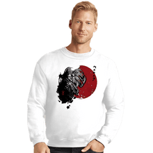 Load image into Gallery viewer, Shirts Crewneck Sweater, Unisex / Small / White Red Sun Guts