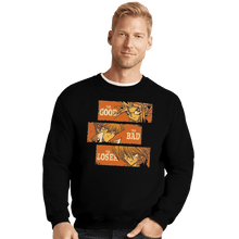 Load image into Gallery viewer, Shirts Crewneck Sweater, Unisex / Small / Black The Good, The Bad, And The Loser