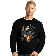 Load image into Gallery viewer, Daily_Deal_Shirts Crewneck Sweater, Unisex / Small / Black Edward & Kim Card