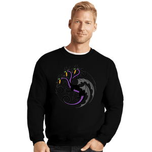 Daily_Deal_Shirts Crewneck Sweater, Unisex / Small / Black House Maleficent