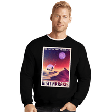 Load image into Gallery viewer, Secret_Shirts Crewneck Sweater, Unisex / Small / Black Planet Arrakis