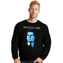 Load image into Gallery viewer, Daily_Deal_Shirts Crewneck Sweater, Unisex / Small / Black Nic Cage