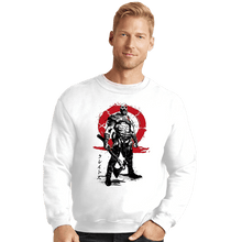 Load image into Gallery viewer, Daily_Deal_Shirts Crewneck Sweater, Unisex / Small / White Killer Of Gods Sumi-e