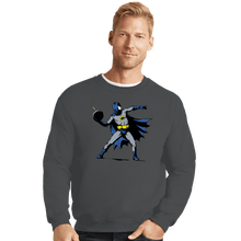 Load image into Gallery viewer, Secret_Shirts Crewneck Sweater, Unisex / Small / Charcoal Bat-sy