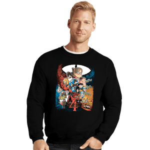 Daily_Deal_Shirts Crewneck Sweater, Unisex / Small / Black Stranger Falls 4