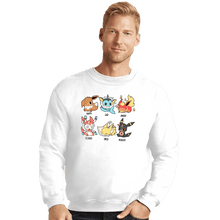Load image into Gallery viewer, Secret_Shirts Crewneck Sweater, Unisex / Small / White Eevee Emotes