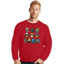 Load image into Gallery viewer, Daily_Deal_Shirts Crewneck Sweater, Unisex / Small / Red Pirate Kittens