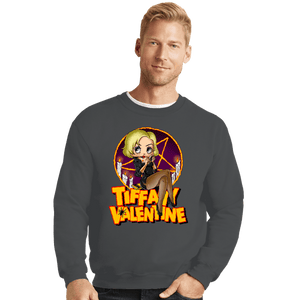 Shirts Crewneck Sweater, Unisex / Small / Charcoal Tiffany Valentine