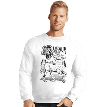 Load image into Gallery viewer, Shirts Crewneck Sweater, Unisex / Small / White Santaur