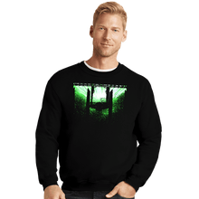 Load image into Gallery viewer, Daily_Deal_Shirts Crewneck Sweater, Unisex / Small / Black Cosmic Storm