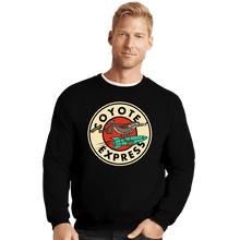 Load image into Gallery viewer, Daily_Deal_Shirts Crewneck Sweater, Unisex / Small / Black Coyote Express