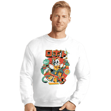 Load image into Gallery viewer, Daily_Deal_Shirts Crewneck Sweater, Unisex / Small / White Neko Roboto