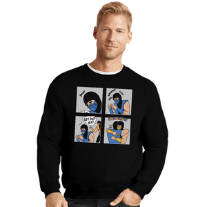Shirts Crewneck Sweater, Unisex / Small / Black Mortal Komfort