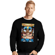 Load image into Gallery viewer, Shirts Crewneck Sweater, Unisex / Small / Black X-Eyes