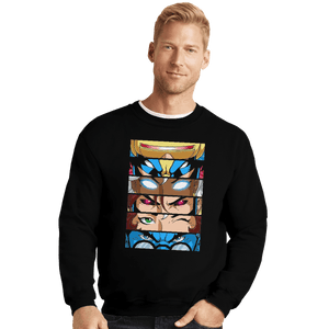 Shirts Crewneck Sweater, Unisex / Small / Black X-Eyes